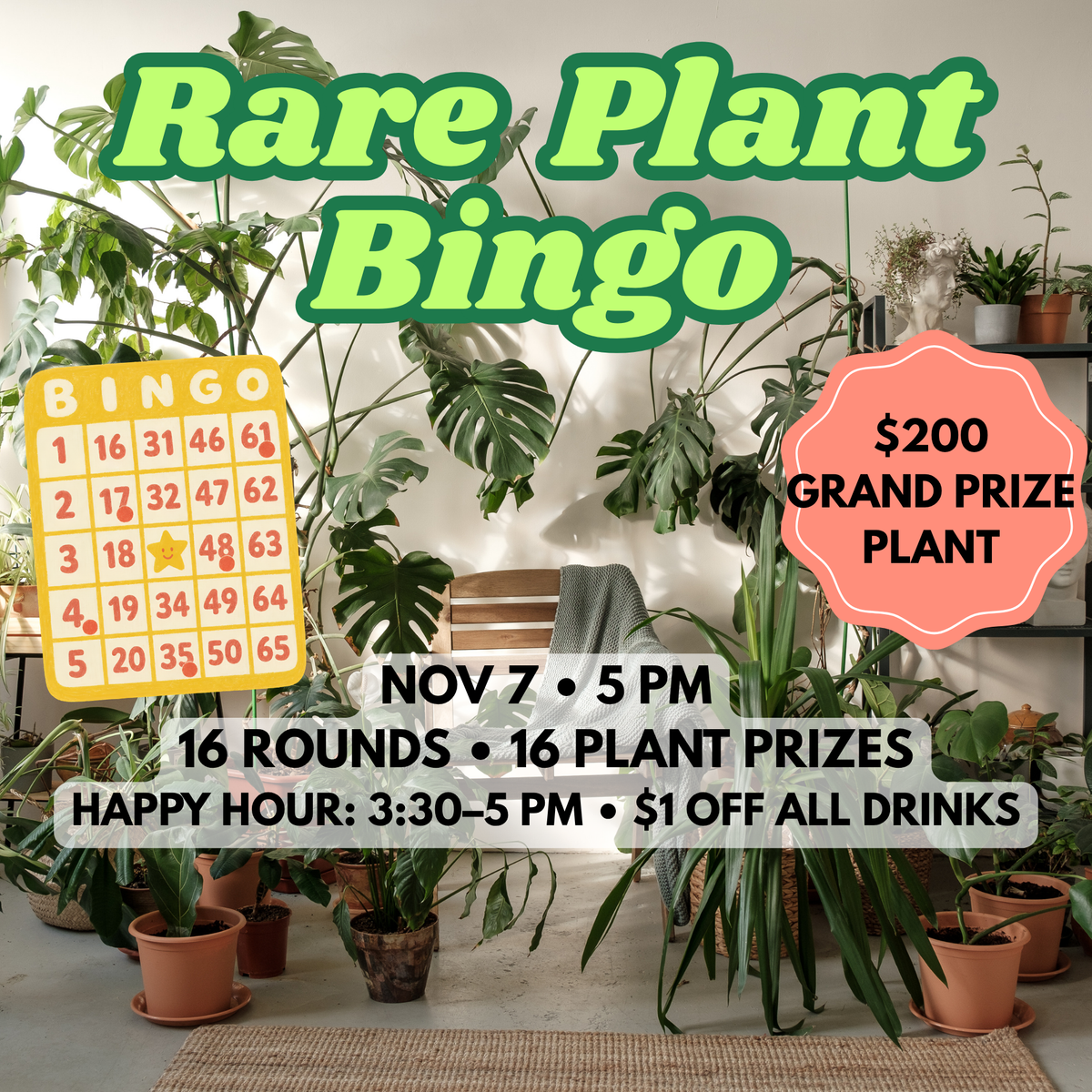 Rare Plant Bingo - 11/7