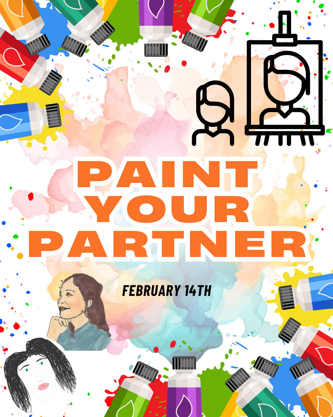 Paint Your Partner - Self Led - February 14th