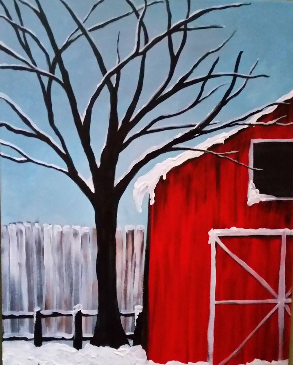 Paint & Sip: "Winter Barn", Dec. 10
